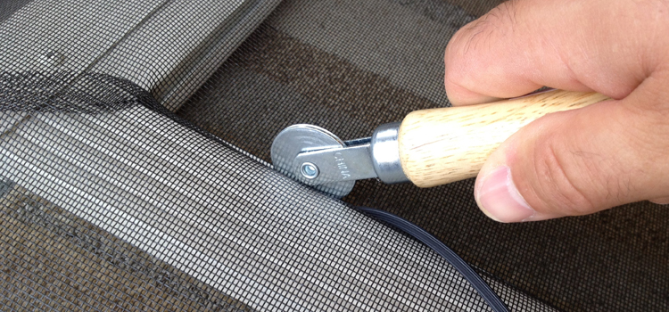 metal screen door repair in Alpine
