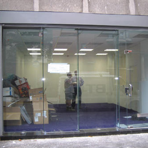 shop front door repair Alpine